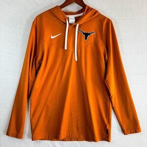 Nike Dri-Fit Texas Longhorns Performance Pullover Hoodie Texas Orange Men Size S